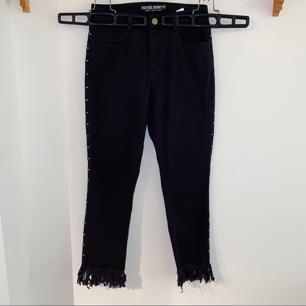 HIGH WAISTED black jeans - open to offers!